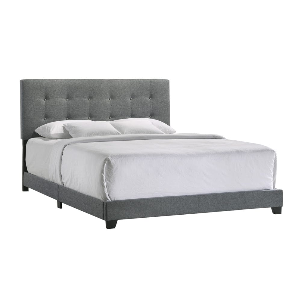Intercon Furniture - Addyson Upholstered King Bed in Gunmetal - UB-BR-ADYKNG-GNM-C view 1