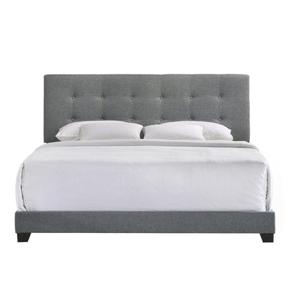 Intercon Furniture - Addyson Upholstered King Bed in Gunmetal - UB-BR-ADYKNG-GNM-C view 2