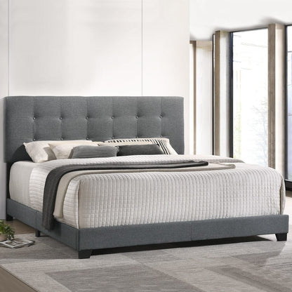 Intercon Furniture - Addyson Upholstered King Bed in Gunmetal - UB-BR-ADYKNG-GNM-C view 4