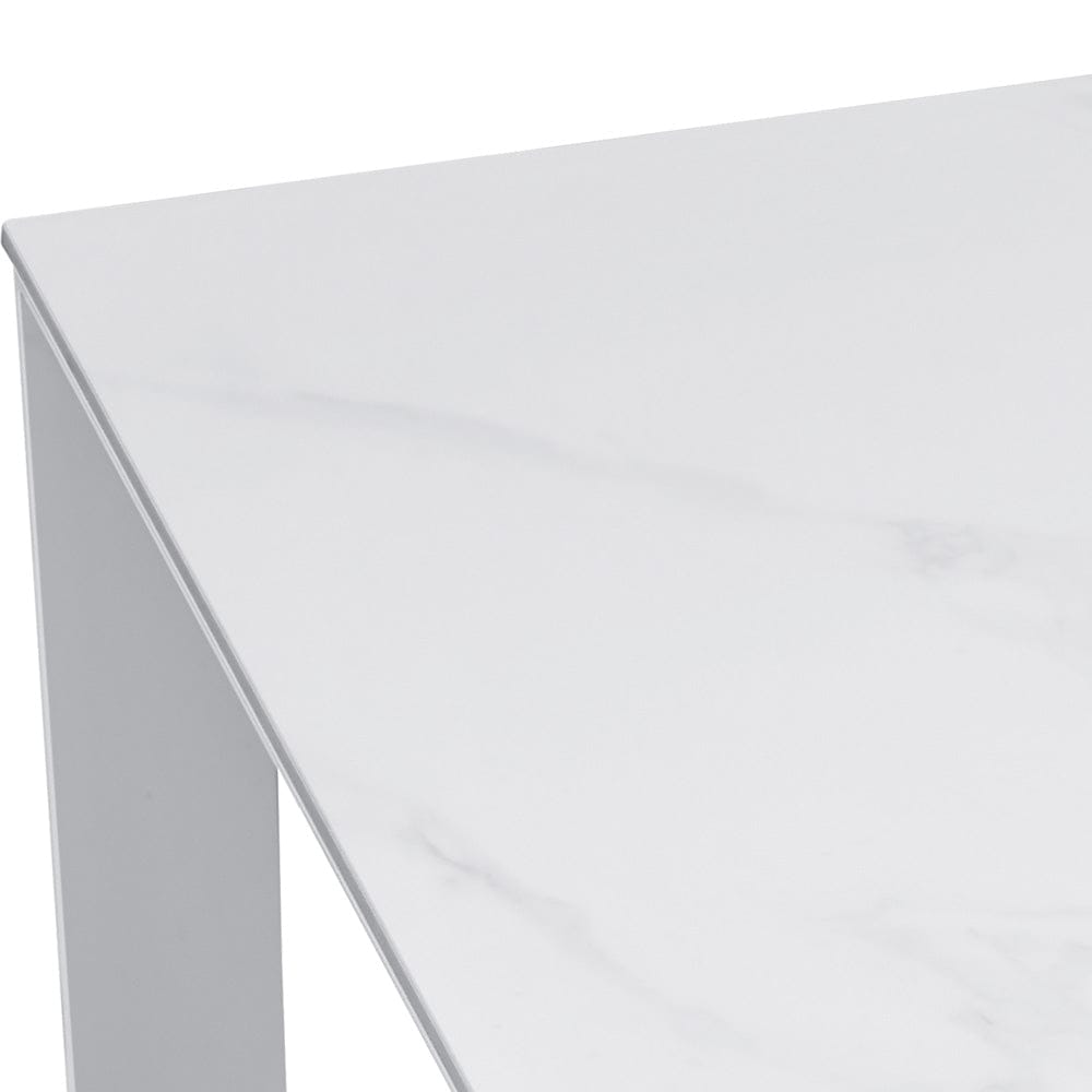 Intercon Furniture - Alexa Outdoor Dining Table  in White - AX-TA-4086-WHT-C view 3