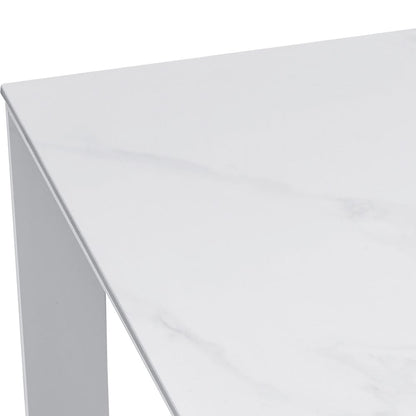 Intercon Furniture - Alexa Outdoor Dining Table  in White - AX-TA-4086-WHT-C view 3