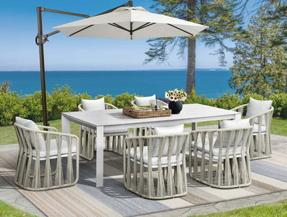 Intercon Furniture - Alexa Outdoor Dining Table  in White - AX-TA-4086-WHT-C view 7