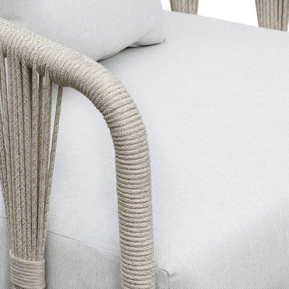 Intercon Furniture - Alexa Outdoor Seating Chair w/Pillow in White - AX-CH-3027C-WHT-C view 3