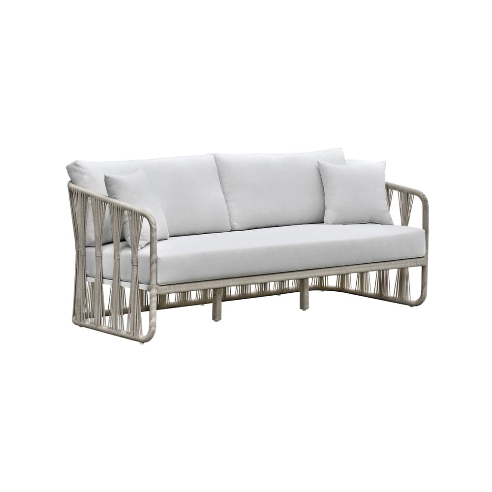 Intercon Furniture - Alexa Outdoor Seating Sofa w/Pillows in White - AX-SF-3079C-WHT-C view 1