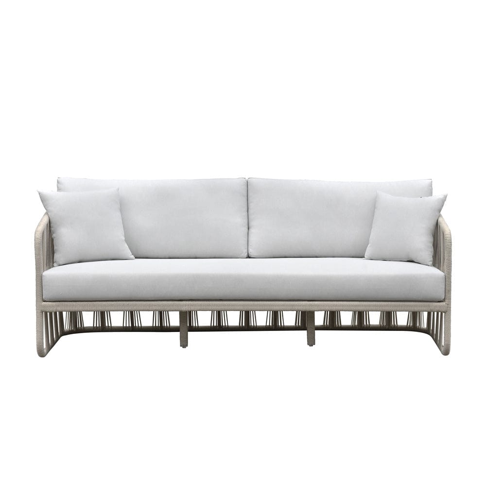 Intercon Furniture - Alexa Outdoor Seating Sofa w/Pillows in White - AX-SF-3079C-WHT-C view 2