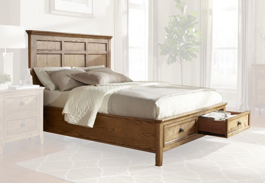 Intercon Furniture - Alta Completed King Storage Bed in Brushed Ash Finish veiw 1