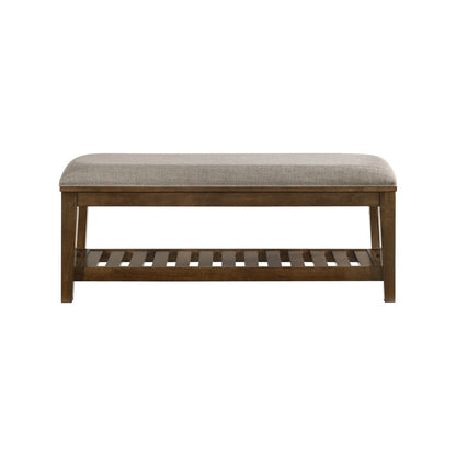 Intercon Furniture - Andover Bench  in Walnut - AO-BR-5550B-WAL-C view 2