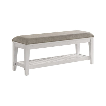 Intercon Furniture - Andover Bench  in White - AO-BR-5550B-WHT-C view 1