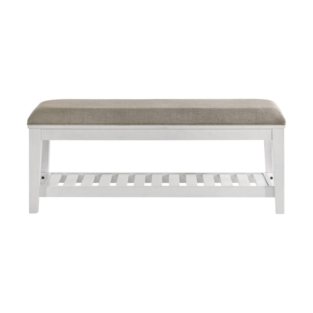 Intercon Furniture - Andover Bench  in White - AO-BR-5550B-WHT-C view 2