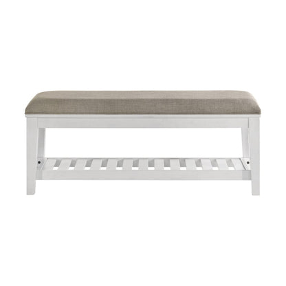 Intercon Furniture - Andover Bench  in White - AO-BR-5550B-WHT-C view 2