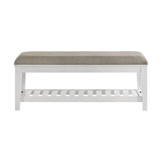 Intercon Furniture - Andover Bench  in White - AO-BR-5550B-WHT-C view 2