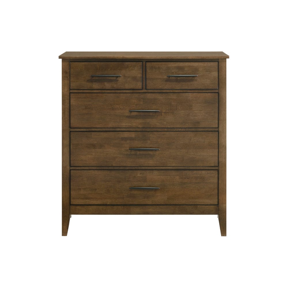 Intercon Furniture - Andover Chest  in Walnut - AO-BR-5505-WAL-C view 2