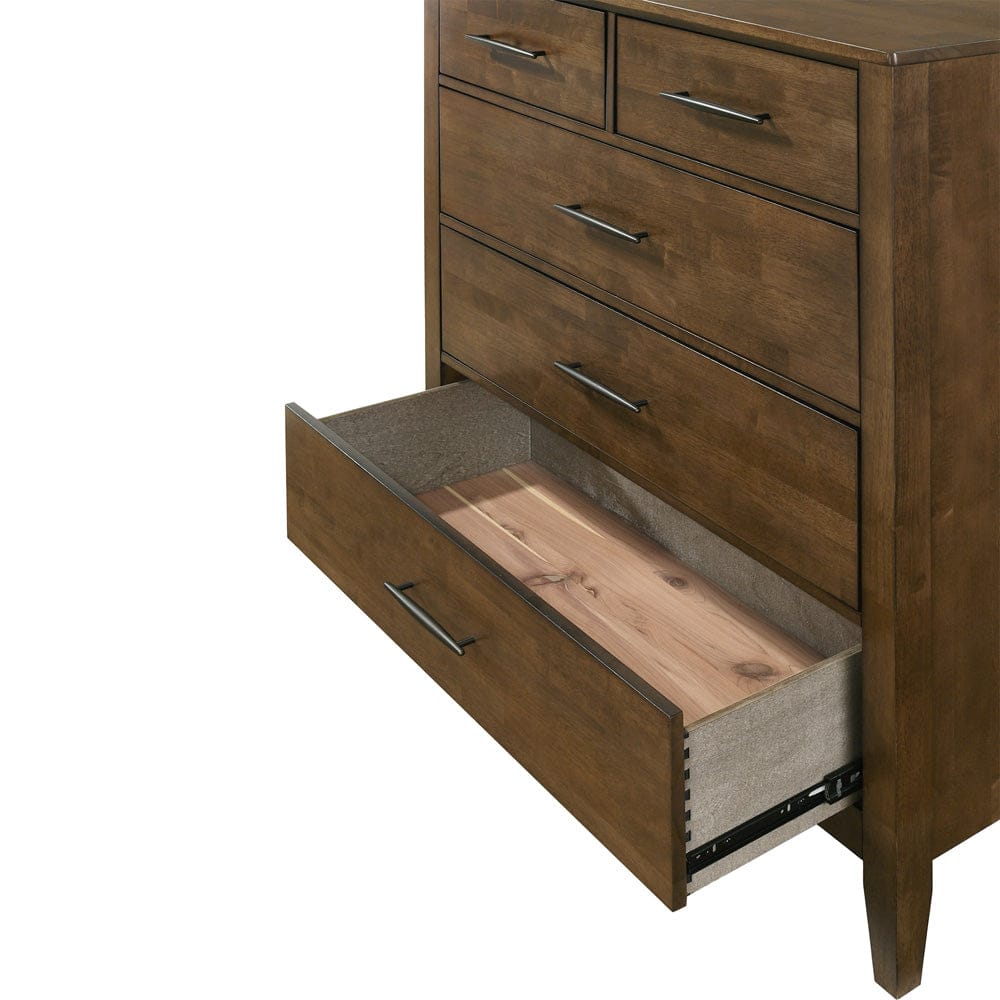 Intercon Furniture - Andover Chest  in Walnut - AO-BR-5505-WAL-C view 3