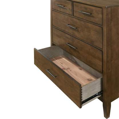 Intercon Furniture - Andover Chest  in Walnut - AO-BR-5505-WAL-C view 3