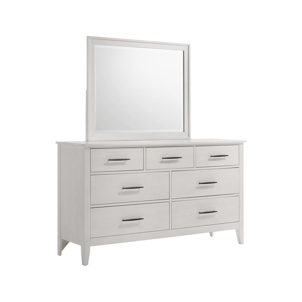 Intercon Furniture - Andover Mirror  in White - AO-BR-5591-WHT-C view 4