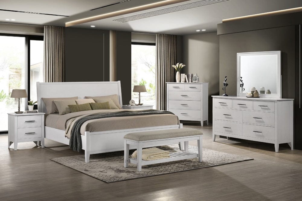 Intercon Furniture - Andover Mirror  in White - AO-BR-5591-WHT-C view 5