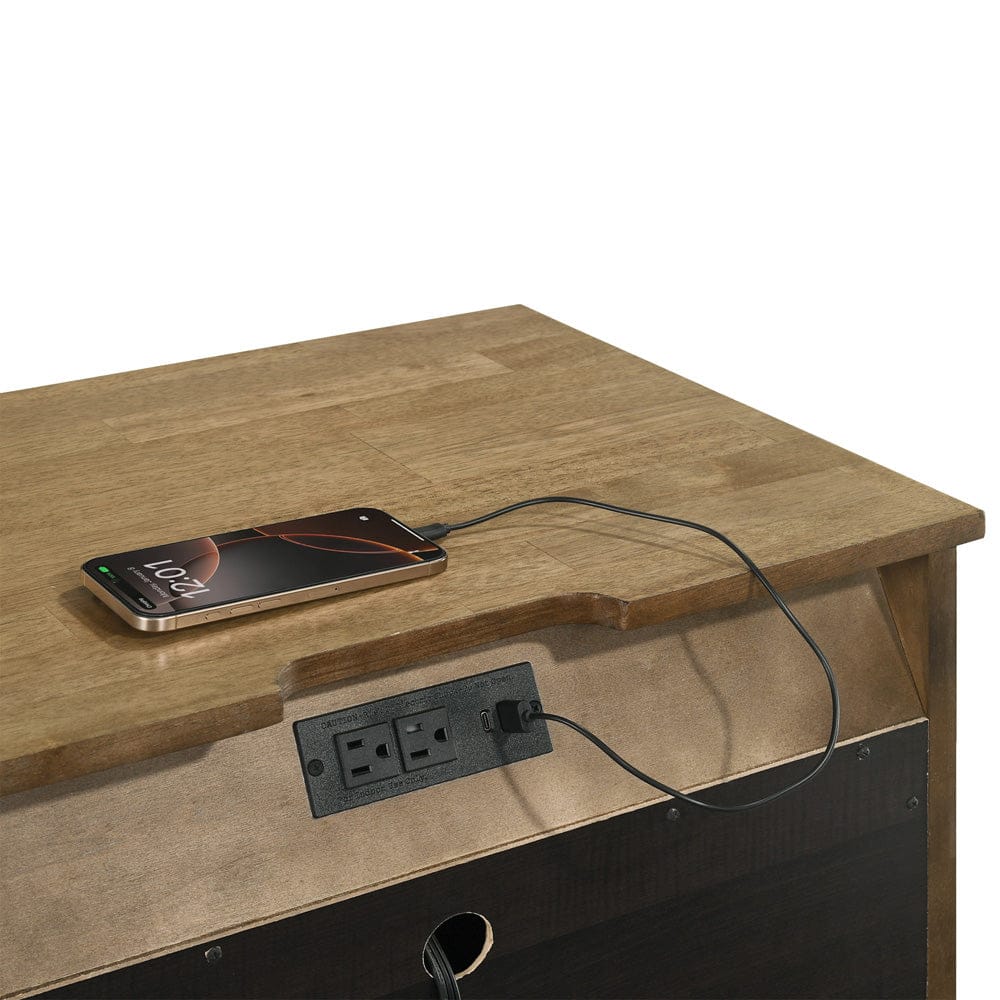 Intercon Furniture - Andover Nightstand  in Maple - AO-BR-5502-MPL-C view 3