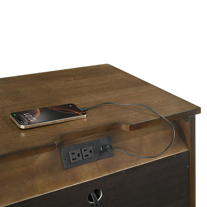 Intercon Furniture - Andover Nightstand  in Walnut - AO-BR-5502-WAL-C view 3