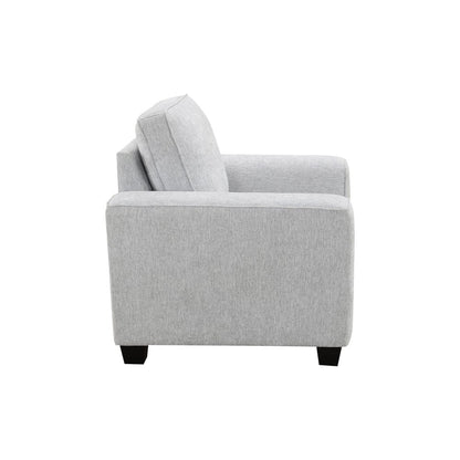 Intercon Furniture - Ashbury Chair in Tup Soft Gray Chenille - SY-CH-ASH40-SGC-C view 2