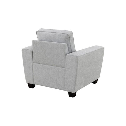 Intercon Furniture - Ashbury Chair in Tup Soft Gray Chenille - SY-CH-ASH40-SGC-C view 3