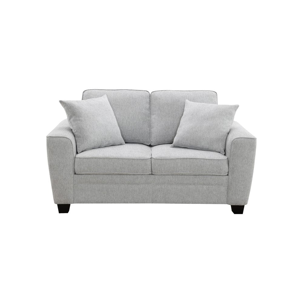 Intercon Furniture - Ashbury Loveseat w/2 Pillows in Tup Soft Gray Chenille - SY-LS-ASH64-SGC-C view 1