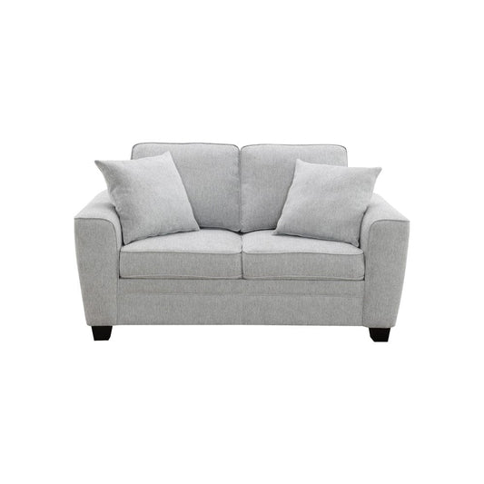 Intercon Furniture - Ashbury Loveseat w/2 Pillows in Tup Soft Gray Chenille - SY-LS-ASH64-SGC-C view 1