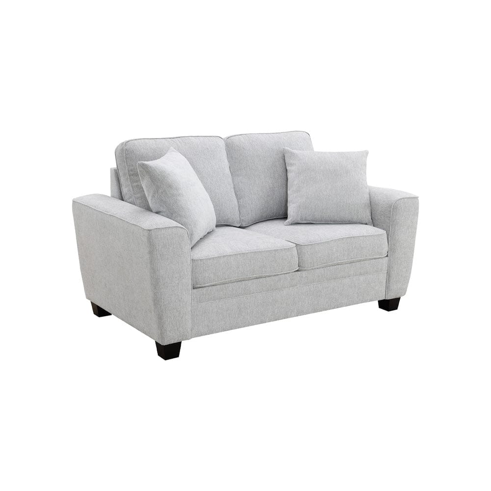 Intercon Furniture - Ashbury Loveseat w/2 Pillows in Tup Soft Gray Chenille - SY-LS-ASH64-SGC-C view 2