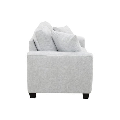 Intercon Furniture - Ashbury Loveseat w/2 Pillows in Tup Soft Gray Chenille - SY-LS-ASH64-SGC-C view 4