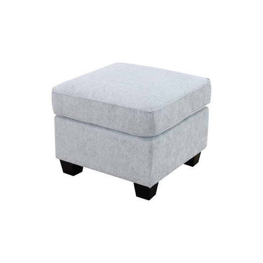 Intercon Furniture - Ashbury Ottoman in Tup Soft Gray Chenille - SY-OT-ASH34-SGC-C view 2