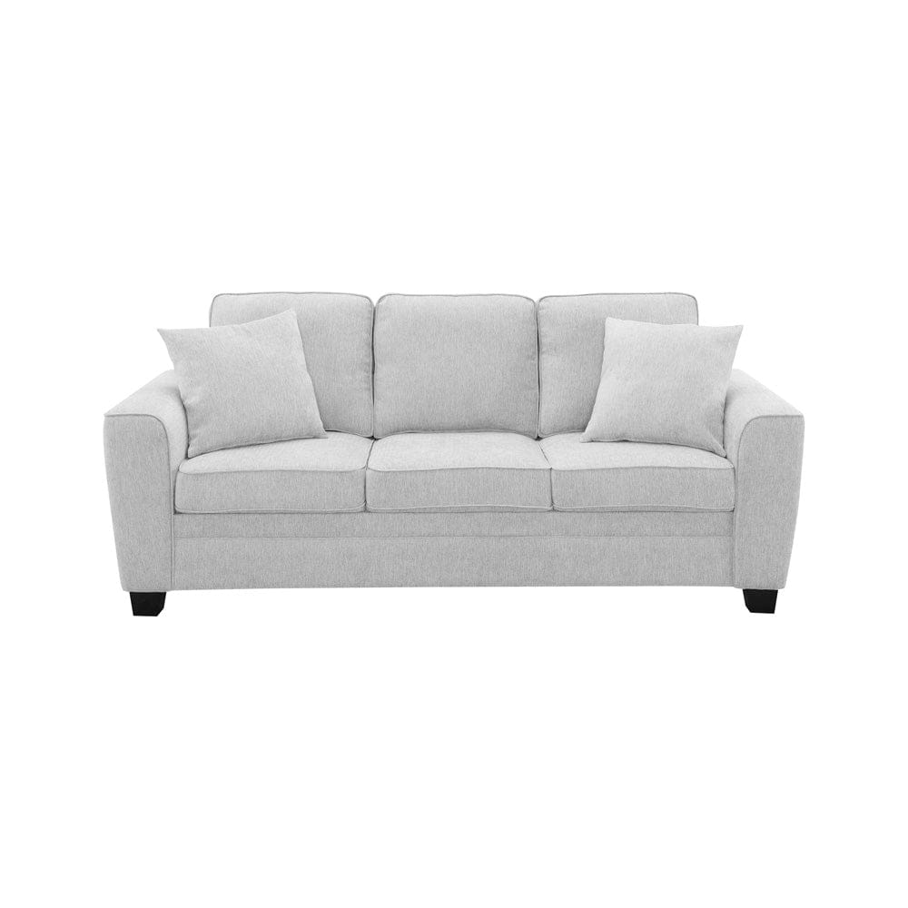 Intercon Furniture - Ashbury Sofa w/2 Pillows in Tup Soft Gray Chenille - SY-SF-ASH84-SGC-C view 1