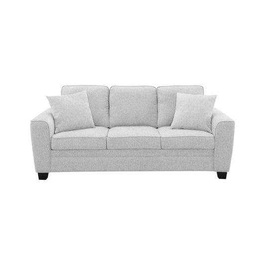 Intercon Furniture - Ashbury Sofa w/2 Pillows in Tup Soft Gray Chenille - SY-SF-ASH84-SGC-C view 1