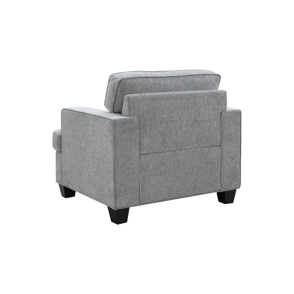 Intercon Furniture - Baldwin Chair in Dalton Graphite - SY-CH-BWN39-GPH-C view 3