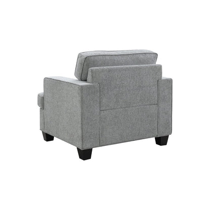 Intercon Furniture - Baldwin Chair in Dalton Graphite - SY-CH-BWN39-GPH-C view 3