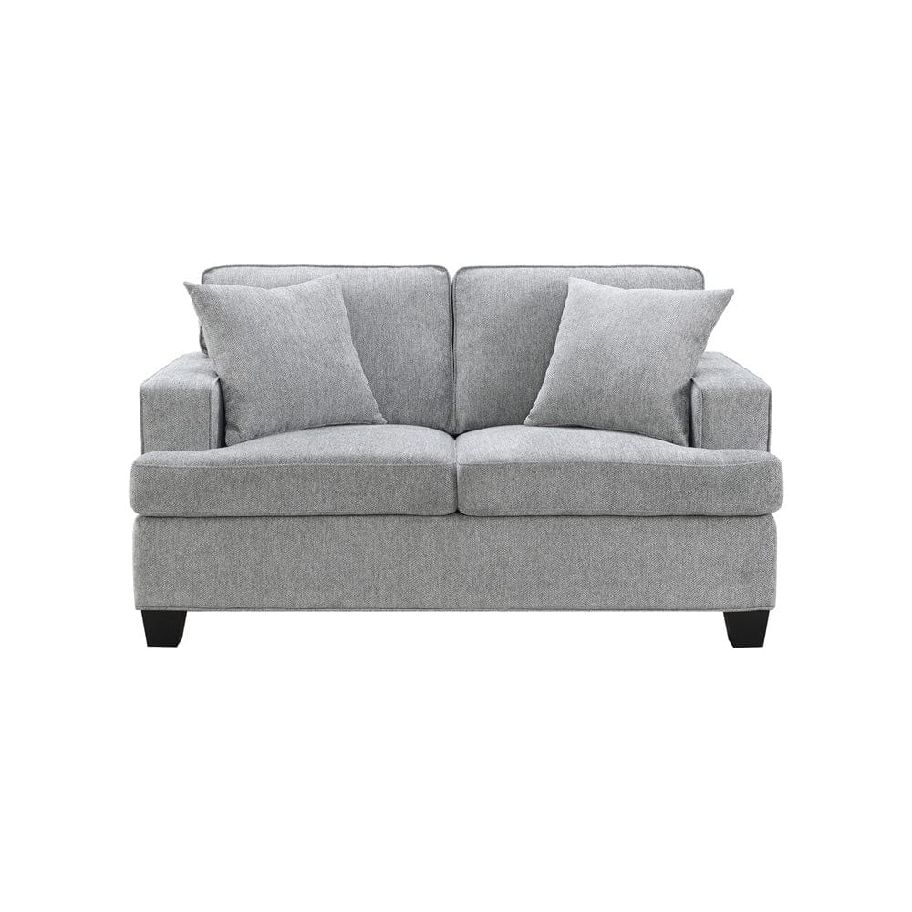 Intercon Furniture - Baldwin Loveseat w/2 Pillows in Dalton Graphite - SY-LS-BWN61-GPH-C view 1
