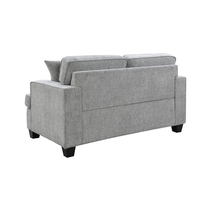 Intercon Furniture - Baldwin Loveseat w/2 Pillows in Dalton Graphite - SY-LS-BWN61-GPH-C view 3