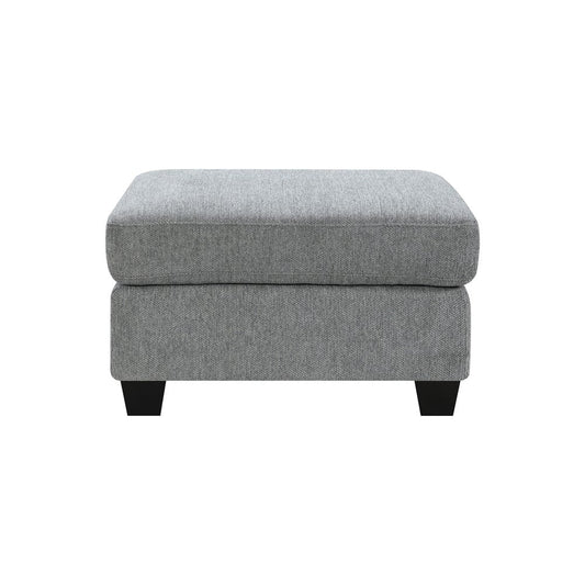 Intercon Furniture - Baldwin Ottoman in Dalton Graphite - SY-OT-BWN30-GPH-C view 1