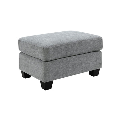 Intercon Furniture - Baldwin Ottoman in Dalton Graphite - SY-OT-BWN30-GPH-C view 2