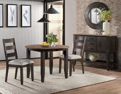 Intercon Furniture - Beacon 42 Round Drop Leaf, 2-7 Lvs - BE-TA-4242D-BWA-C veiw 2