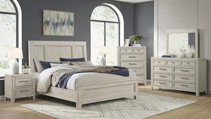 Intercon Furniture - Carlson Completed King Standard Bed in Washed Linen Finish veiw 2