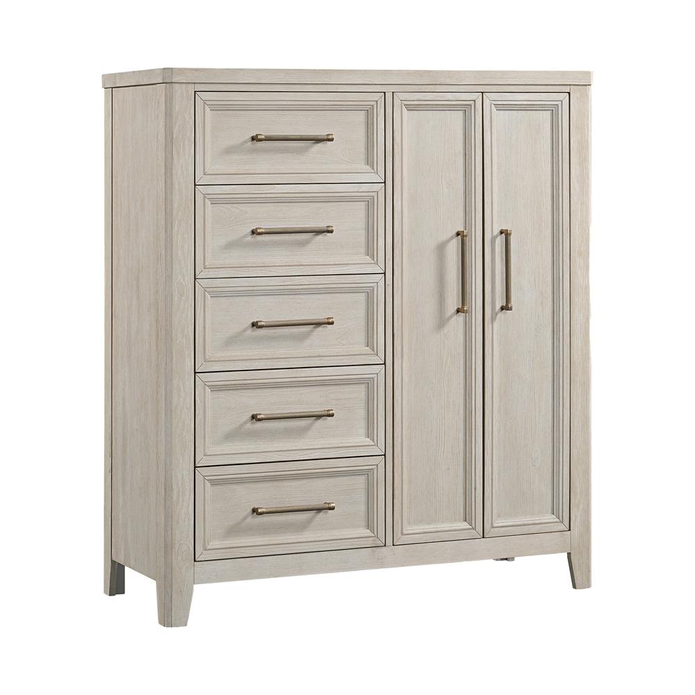 Intercon Furniture - Carlson Gentleman's Chest, 5 DWR w/Double Doors - CR-BR-9705D-WSL-C view 1