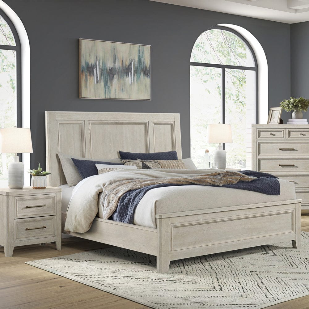 Intercon Furniture - Carlson King Bed in Washed Linen - CR-BR-9765K-WSL-C view 3