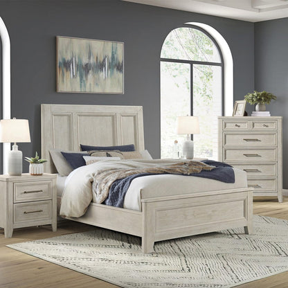 Intercon Furniture - Carlson Queen Bed in Washed Linen - CR-BR-9765Q-WSL-C view 3