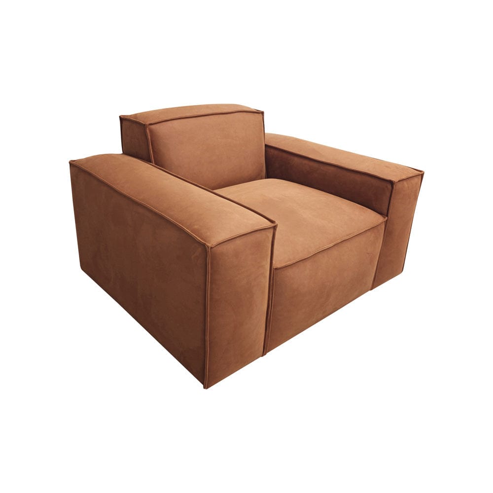 Intercon Furniture - Carter Double Chair in Aumerry New Buck Rust - SY-CH-CRT-RST-C view 1