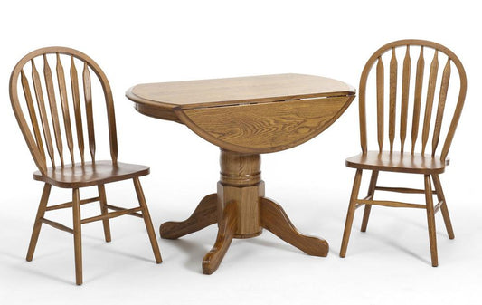 Intercon Furniture - Classic Oak Dining Table in Chestnut Finish 42 x 60-96 veiw 2