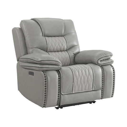 Intercon Furniture - Cody Dual-Power Recliner - CY-RC-140DPR-LGR-C veiw 1