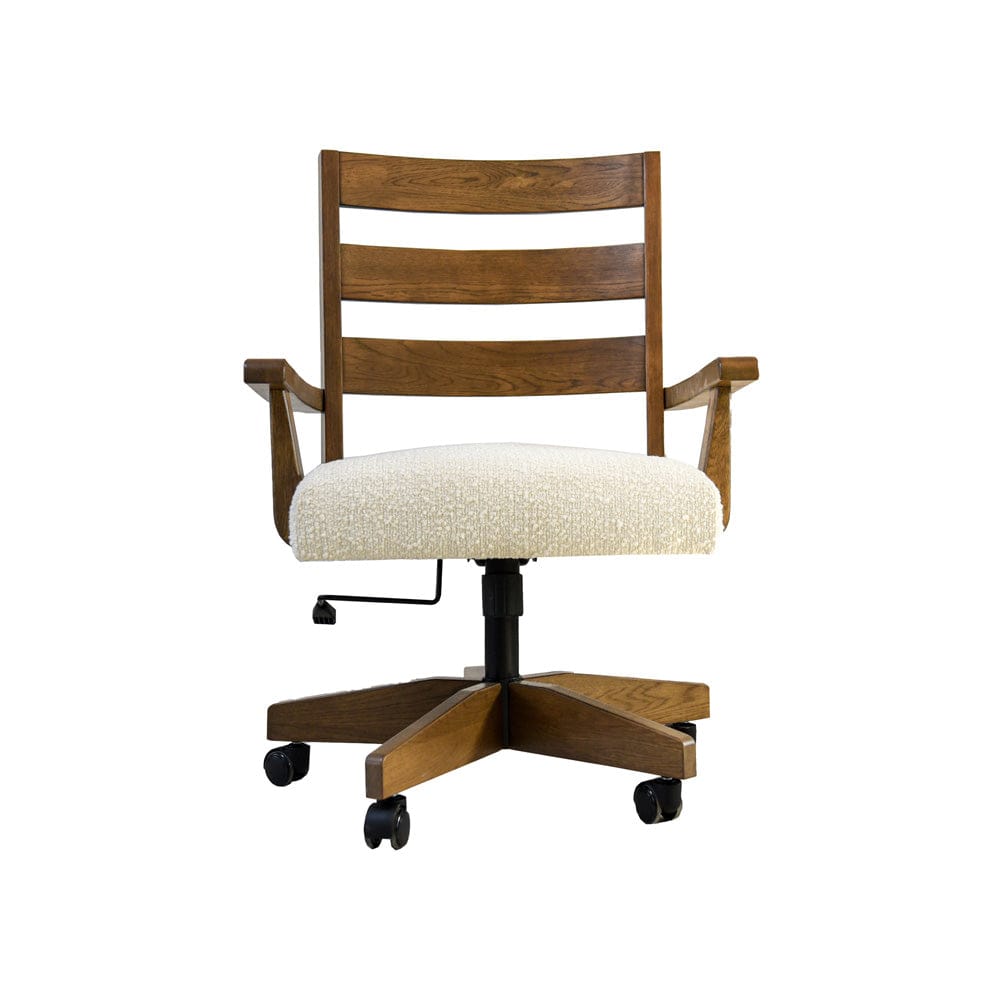Intercon Furniture - Colonial Oak Game Chair in Weathered Chestnut - CL-CH-2105C-WCT-RTA view 2