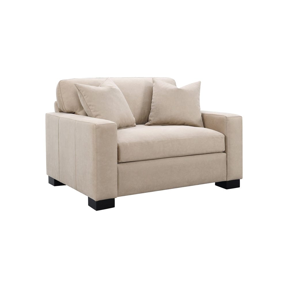 Intercon Furniture - Dexter Double Chair w/2 Pillows in Taupe - SY-CH-DXT52-TAU-C view 2