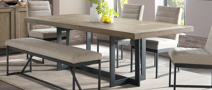 Intercon Furniture - Eden Trestle Table in Dune Finish veiw 2