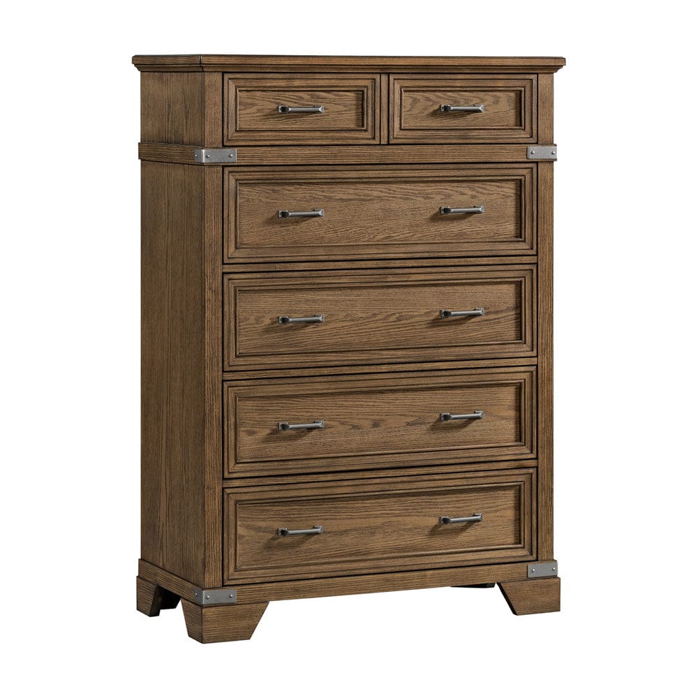 Intercon Furniture - Forge Chest  in Weathered Chestnut - FG-BR-N4906-WCT-C view 1