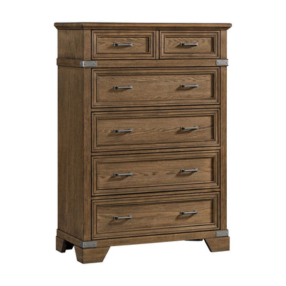 Intercon Furniture - Forge Chest  in Weathered Chestnut - FG-BR-N4906-WCT-C view 1